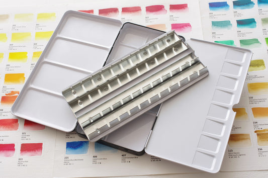 Metallask för akvareller