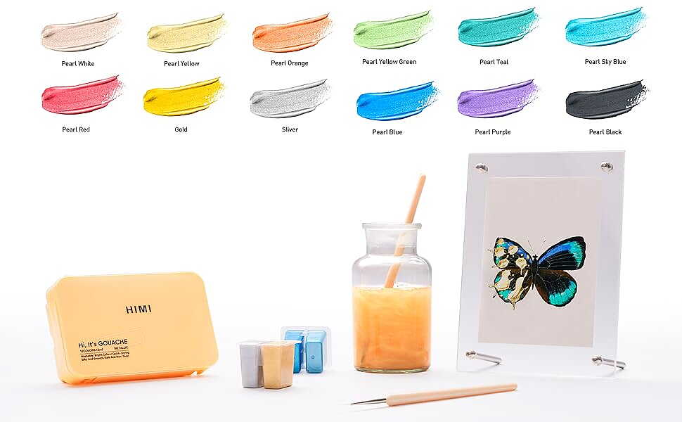 HIMI Jelly Twin Cup set 12 Metallic