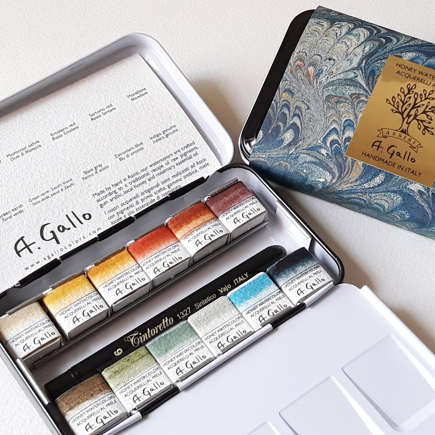 Naturale 1 - akvarellset med 12 färger