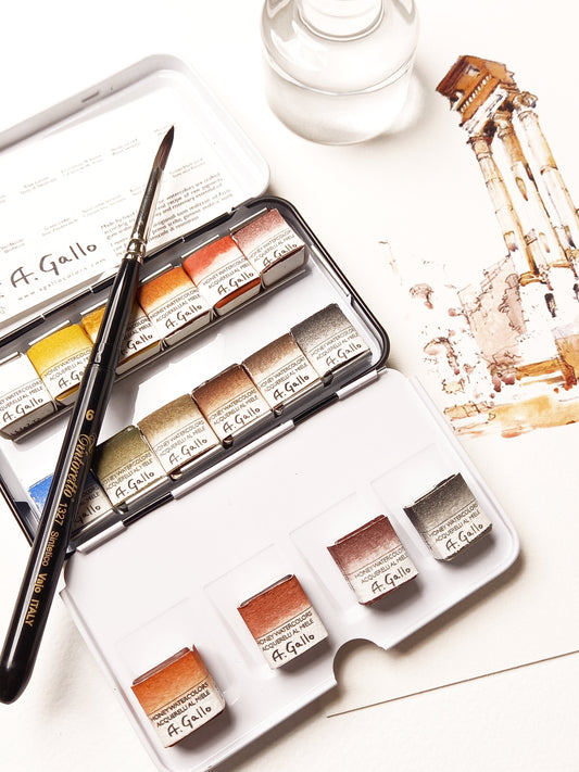 Sinopia - akvarellset med 12 färger