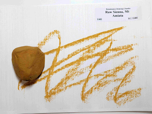 Raw Sienna Mt Amiata pastellklump