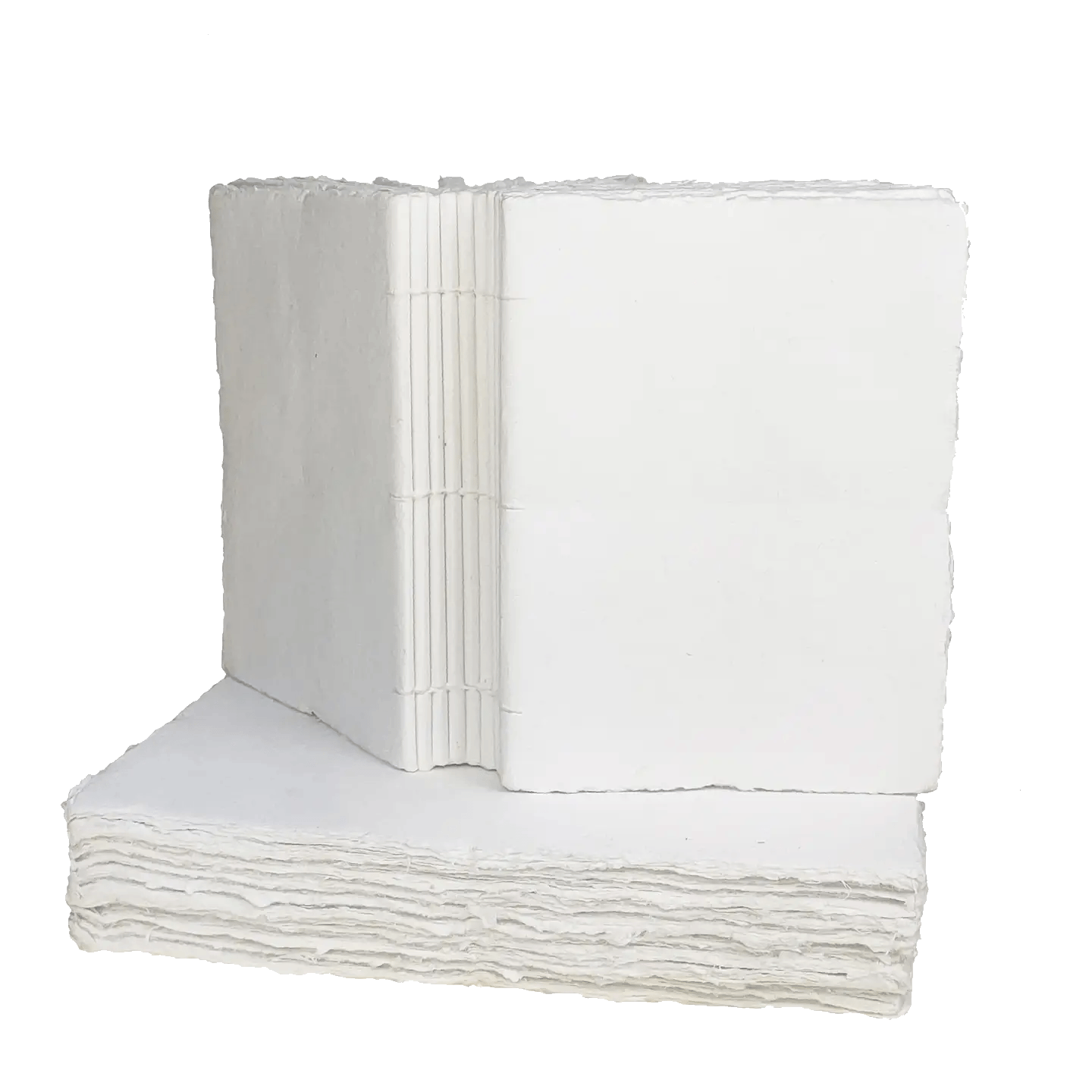 Extra tjockt bokblock av handgjorda papper