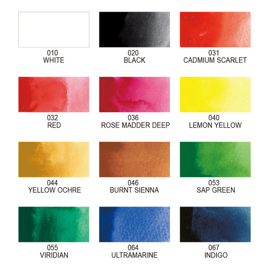 Startset med 12 grundfärger