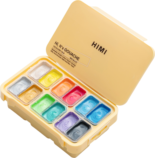 HIMI Jelly Twin Cup set 12 Metallic