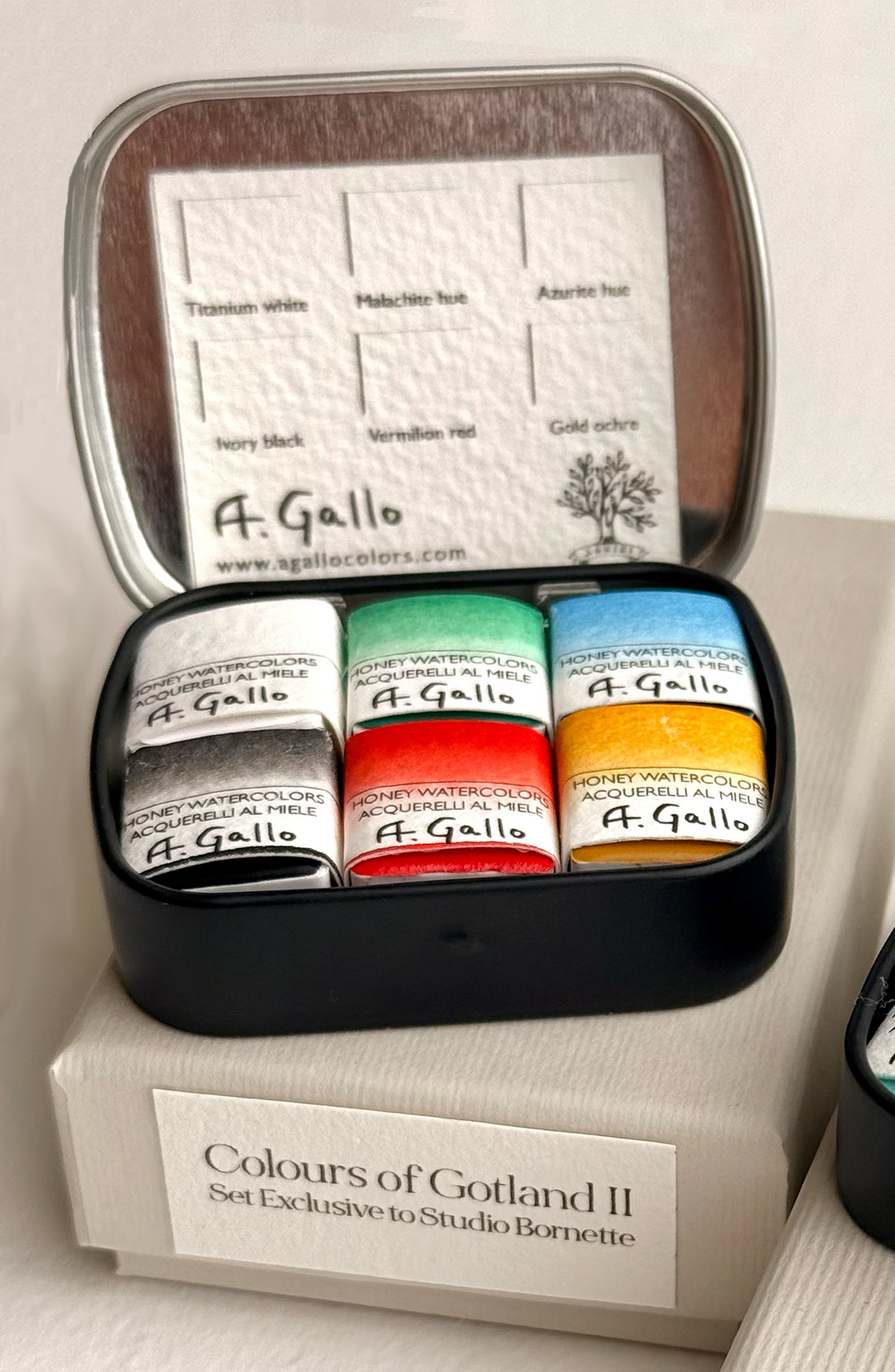 Colours of Gotland II - akvarellset i fickformat med 6 färger
