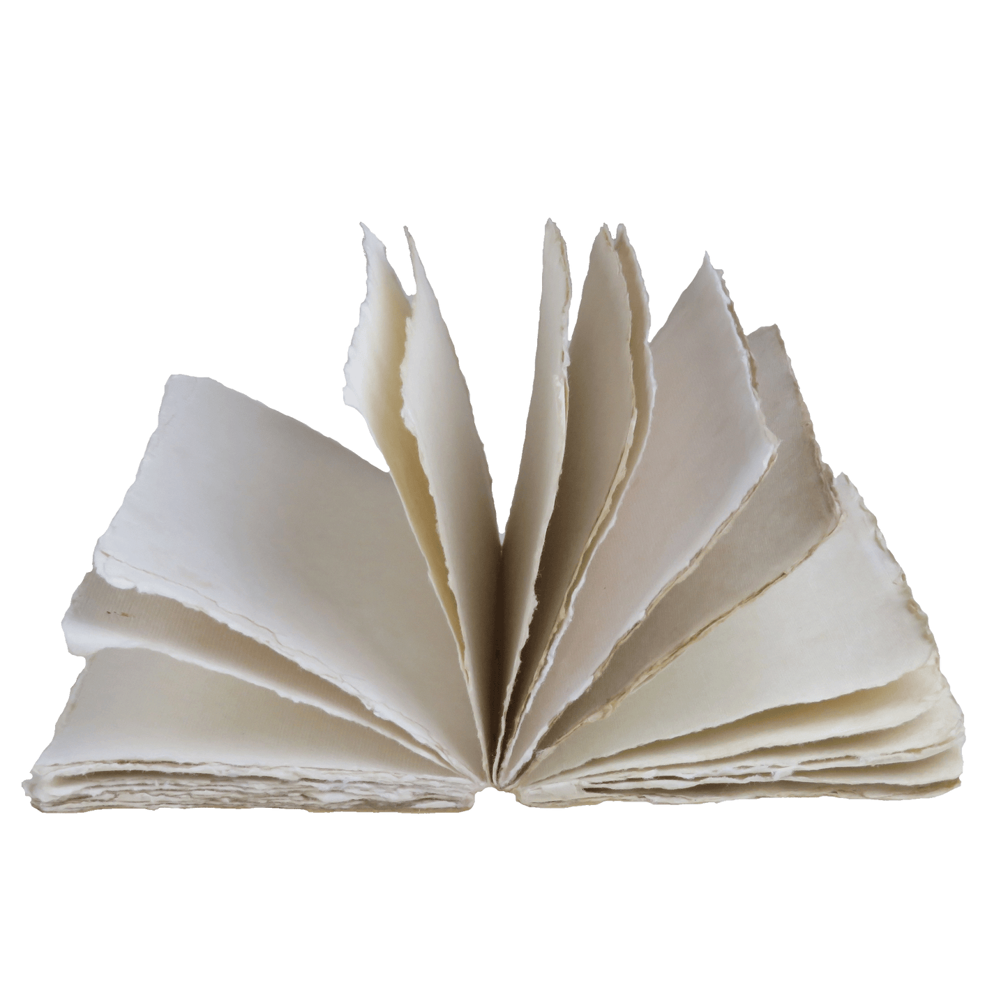 Bokblock av handgjorda papper